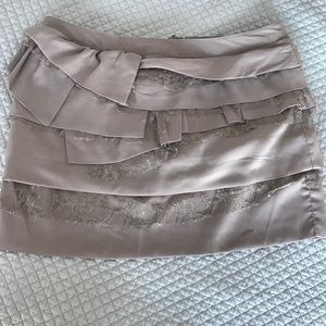Taupe mini skirt